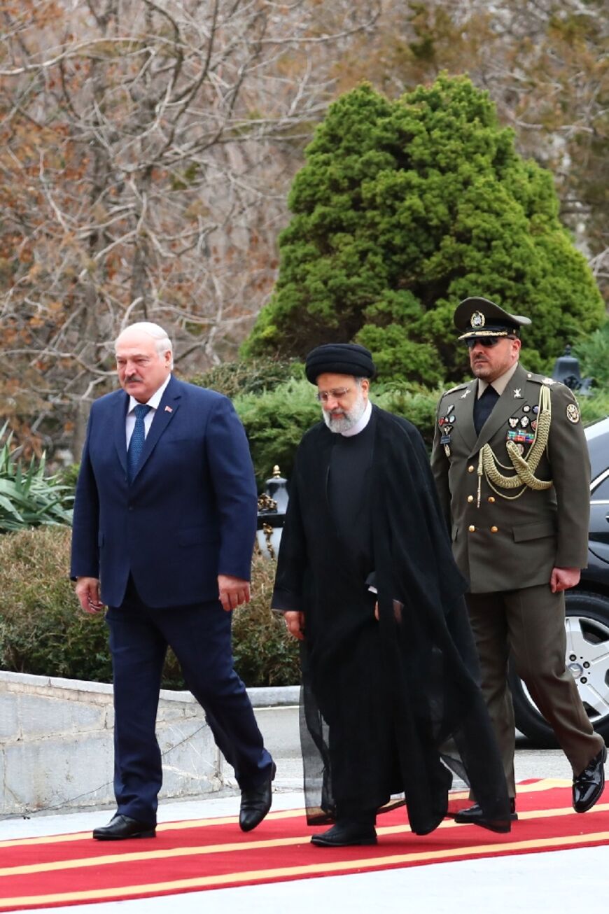 Iranian President Ebrahim Raisi hailed three decades of close ties with Belarus after talks with his counterpart Alexander Lukashenko, who arrived late Sunday for a two-day visit