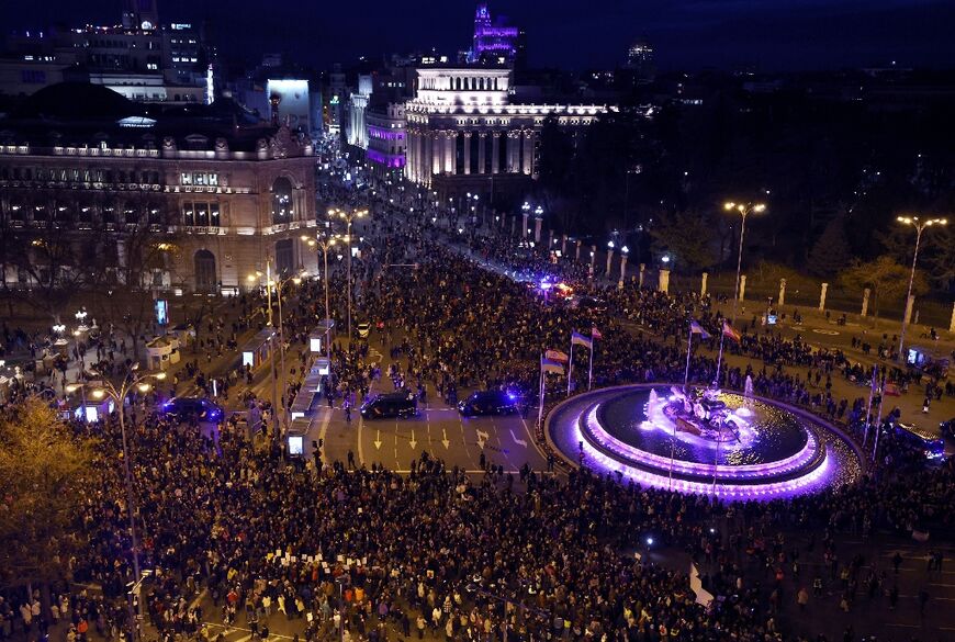 To mark International Women's Day, capitals across the world have hosted marches, rallies and demonstrations including one in Madrid 