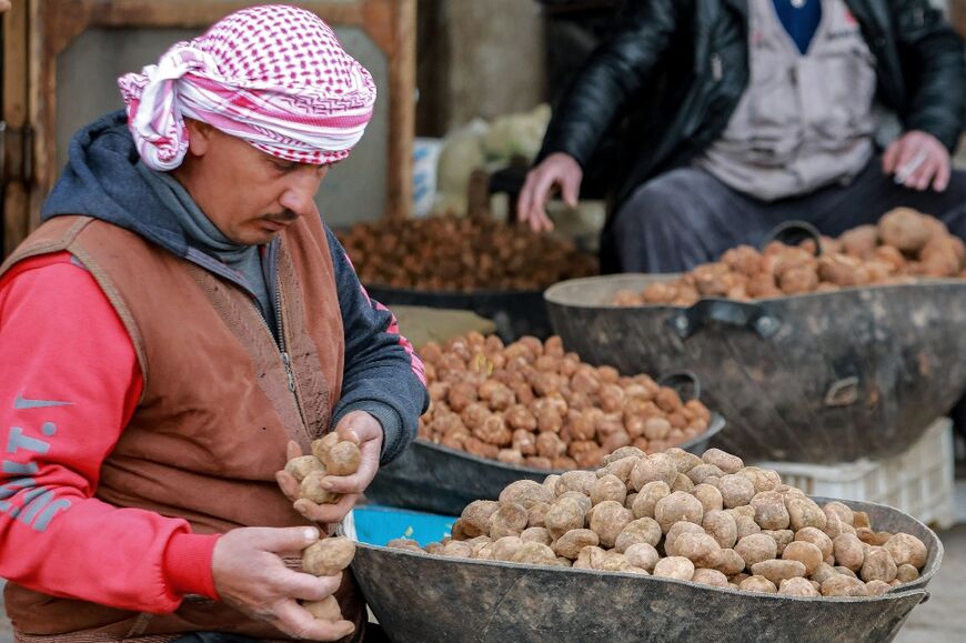 While the desert truffle is in season between February and April, market traders offer different types of the fungus for different clienteles