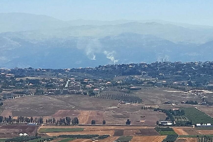 The Israeli army said it was conducting strikes on southern Lebanon after a mortar launched from its northern neighbour exploded in the border area 