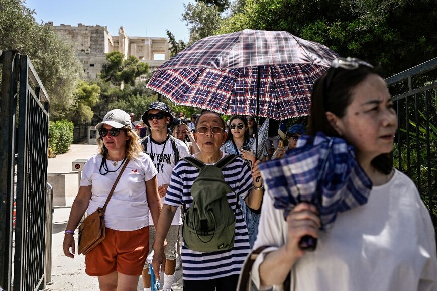 The Acropolis, Athen's top tourist attraction, was set to close again  Saturday during the hottest hours