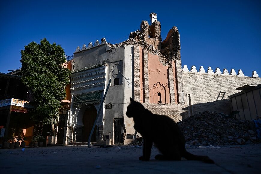 The 12th-century walls that surround Marrakesh's millennium-old medina have been partly disfigured by the quake