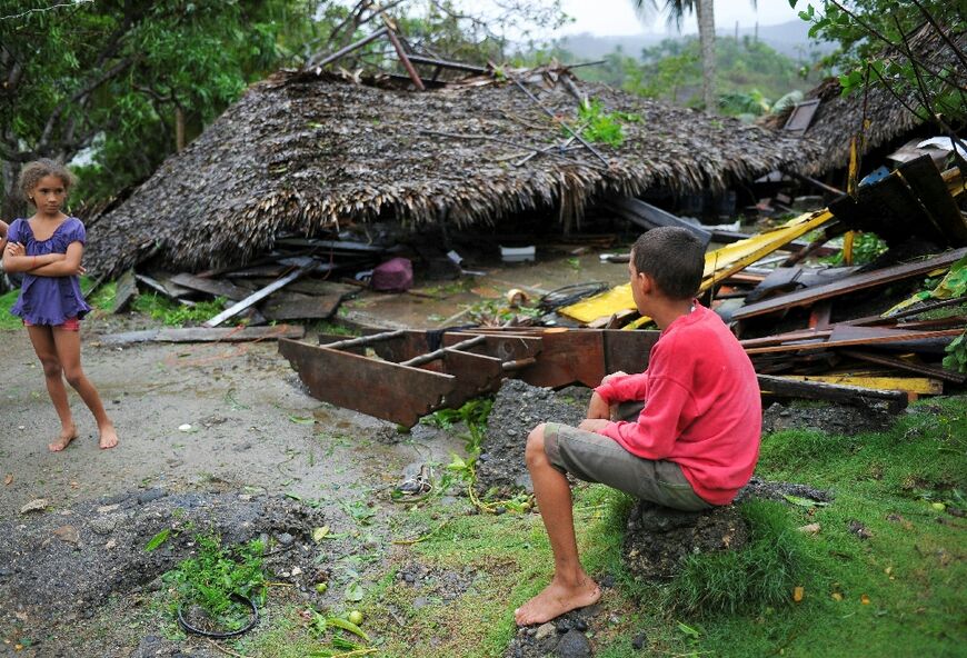In Cuba, homes were destroyed in Hurricane Matthew in 2016