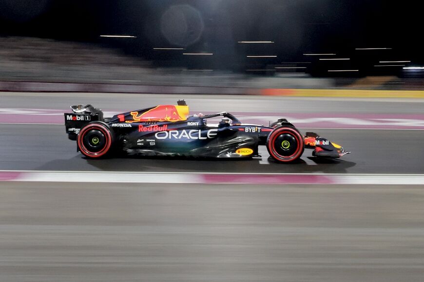 Max Verstappen leaving his rivals in the Losail dust during the qualifying session ahead of the Qatar Formula One Grand Prix 