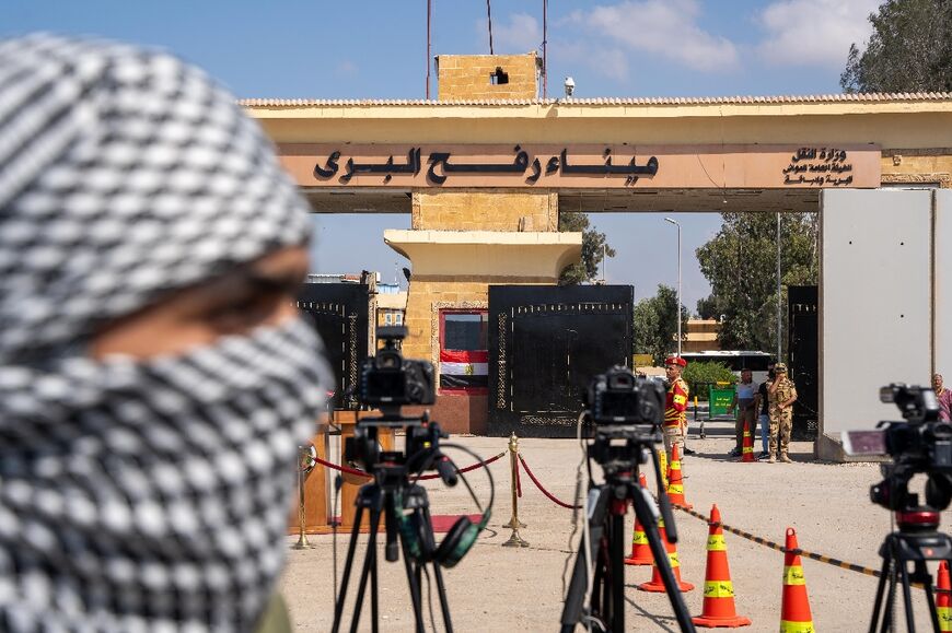 UN chief Antonio Guterres visited the Egyptian side of the Rafah crossing ahead of the first transfer of aid into Gaza 