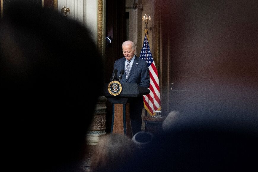 US President Joe Biden met Jewish community leaders in the White House on Wednesday