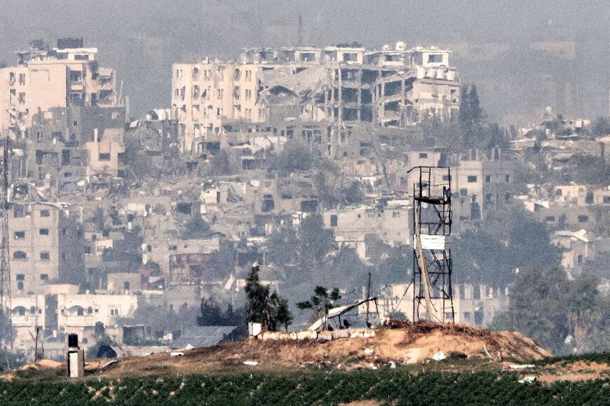 A view of the northern Gaza Strip after three weeks of Israel's bombardment 