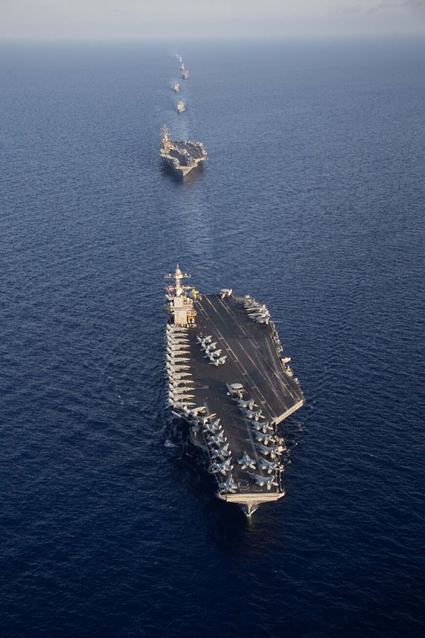 Washington has sent the aircraft carriers Gerald R. Ford and Dwight D. Eisenhower to the eastern Mediterranean in a bid to stop the Israel-Hamas war widening into a regional conflict