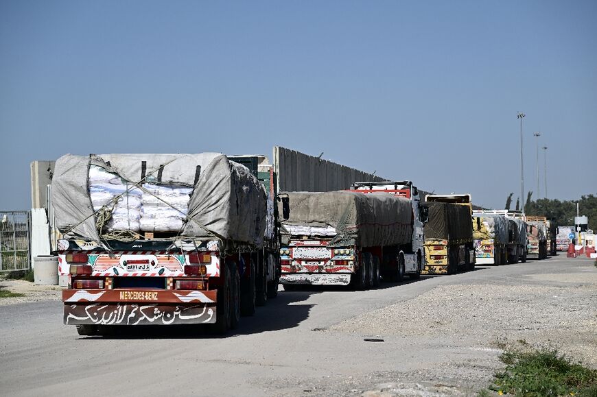On average, 80 trucks enter Gaza daily through the Kerem Shalom crossing, according to the Israeli army
