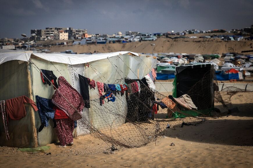 The UN says the war has displaced roughly 85 percent of Gaza's population