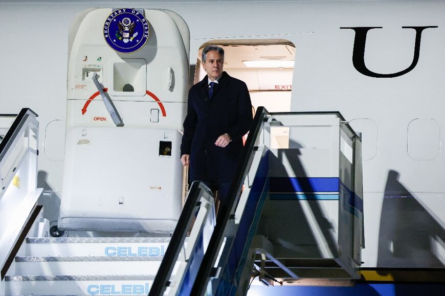 US Secretary of State Antony Blinken arrived in Istanbul on Friday ahead of a trip to the Middle East