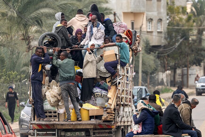 More than 1.4 million Palestinians are trapped in Rafah, some of whome were starting to head elsewhere 