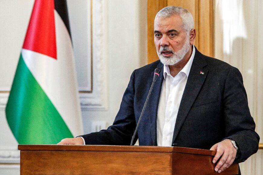 Hamas leader Ismail Haniyeh speaks of Israel's "unprecedented political isolation" during a visit to the movement's main backer Iran