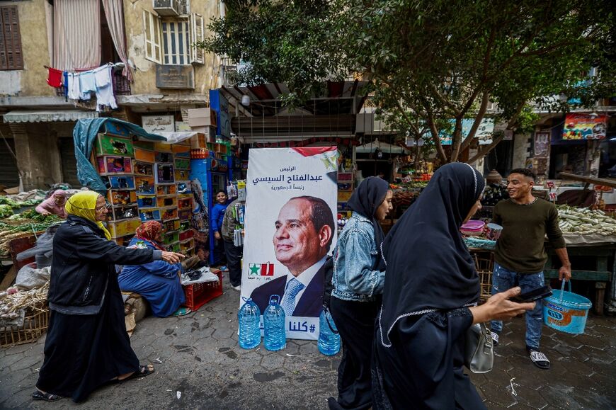 Abdel Fattah al-Sisi scored almost 90 percent against three unknown opponents in an election last year