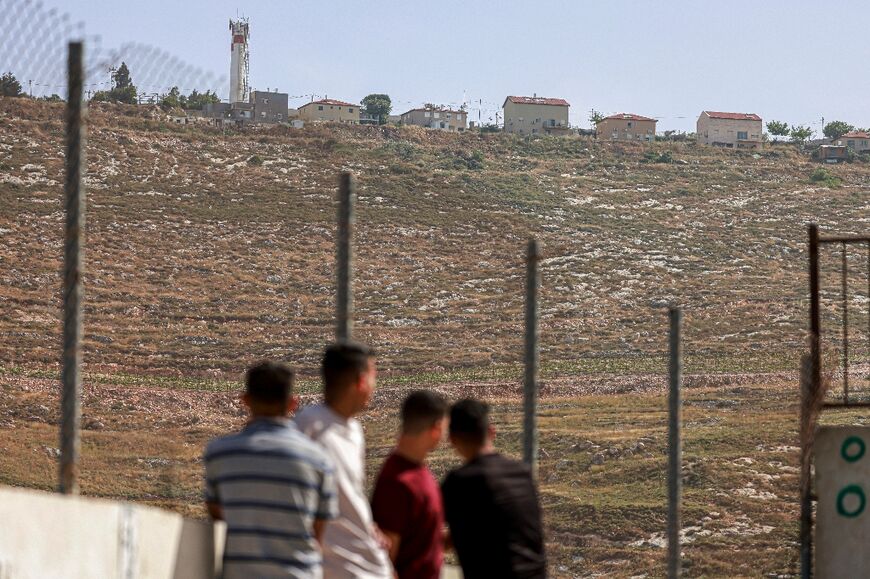 The Israeli settlement of Yitzhar sits on a hill above Urif, from where settlers have descend to attack it