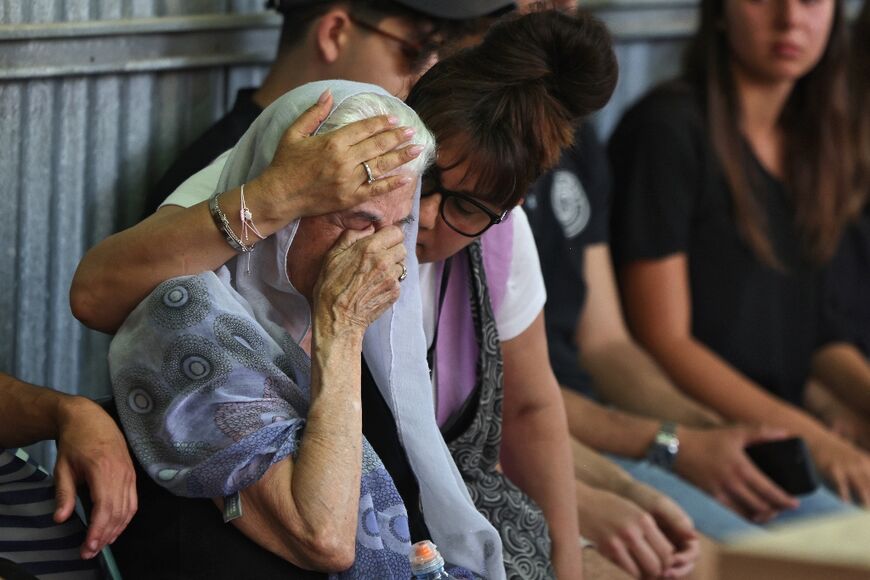 Mourners at the central Israel funeral of Shani Louk, a German-Israeli who was taken hostage during the October 7 attack