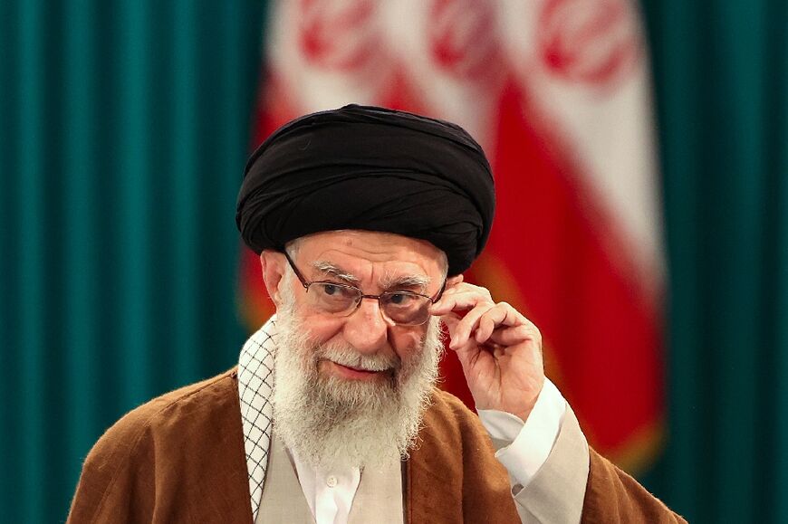 Iran's supreme leader Ayatollah Ali Khamenei seen in a file photo from May 10, 2024