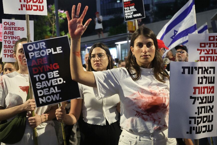 Israeli protesters have increased presure on their government to secure the release of hostages held in Gaza