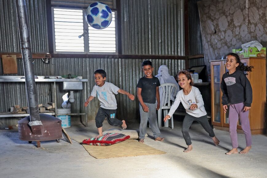 Children play at Ras Jrabah 