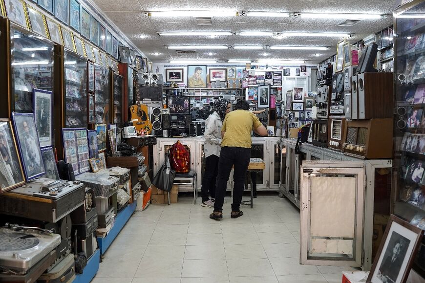 Kheder's shop is once again filled with a trove of music history