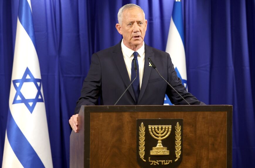 Israel's former army chief and defence minister Benny Gantz said Prime Minister Benjamin Netanyahu 'is preventing us from progressing to a real victory' in Gaza
