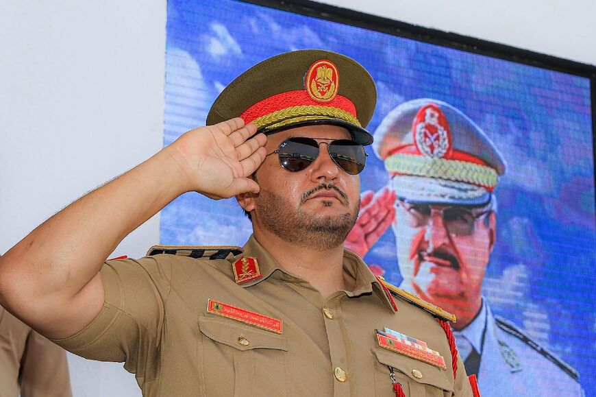 Saddam Haftar is chief of staff of the land forces within his father's self-proclaimed Libyan Arab Armed Forces