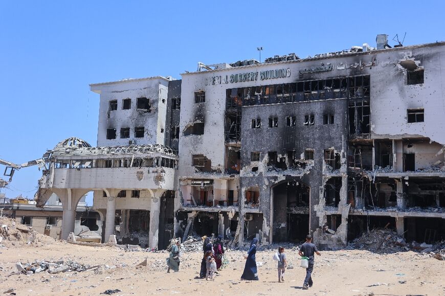 Parts of the Gaza Strip's biggest hospital, Al-Shifa, have been reduced to rubble in repeated Israeli military raids