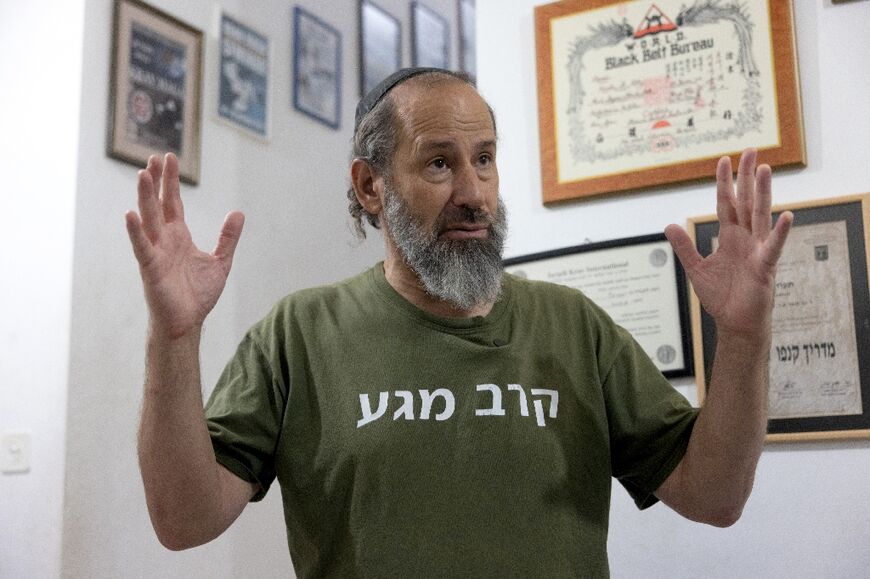Moshe Katz said many Israelis had turned to firearms to feel safer since October 7, but that Krav Maga was a better option