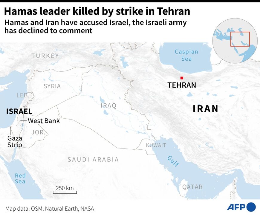 Hamas leader killed by strike in Tehran