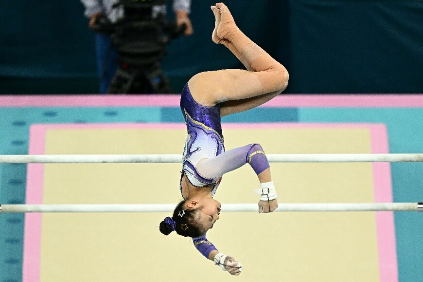 China's Qiu Qiyuan won silver on even bars for her first Olympic medal 