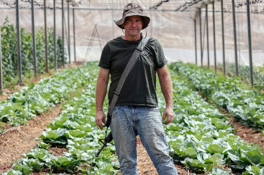 Erez Regev at his farm in the Israel-annexed Golan Heights