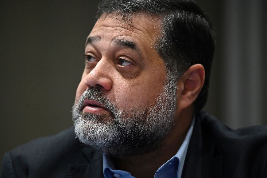 Hamas official Osama Hamdan during an interview with AFP in Istanbul