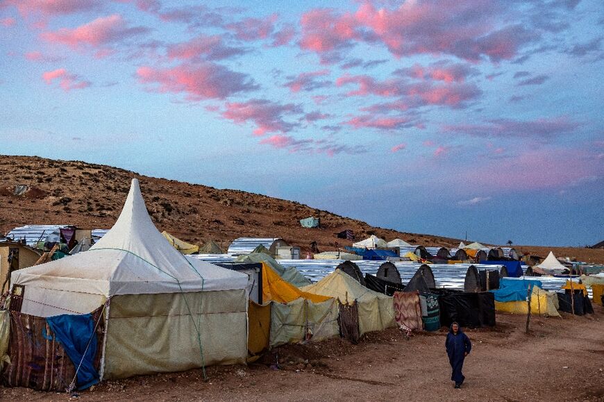 Thousands of families lost their homes in the quake, with many of them still living in tents