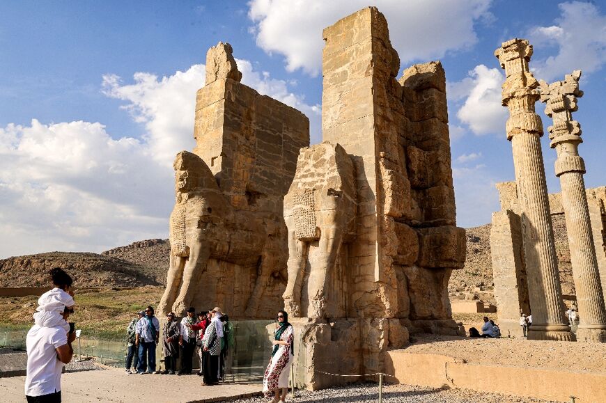 At Persepolis, conservationists work relentlessly to combat the lichen infestation