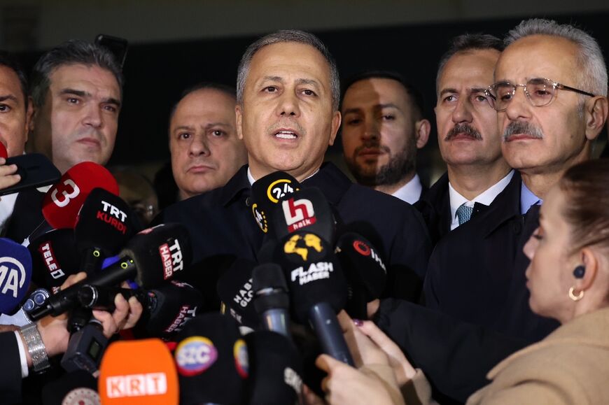 Interior Minister Ali Yerlikaya said three of the injured were in critical condition and that two attackers, a man and a woman, had been 'neutralised' 