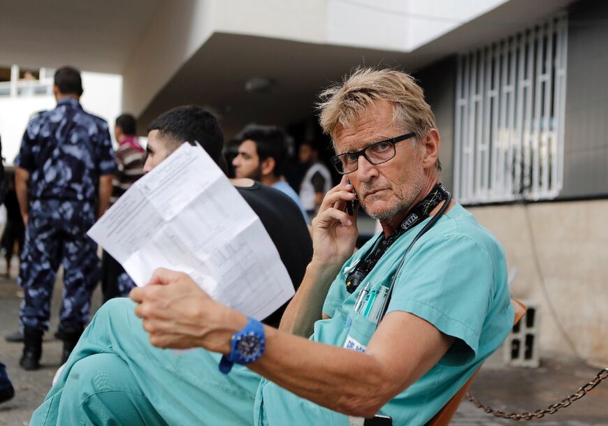 Norwegian doctor Mads Gilbert in Gaza in 2014