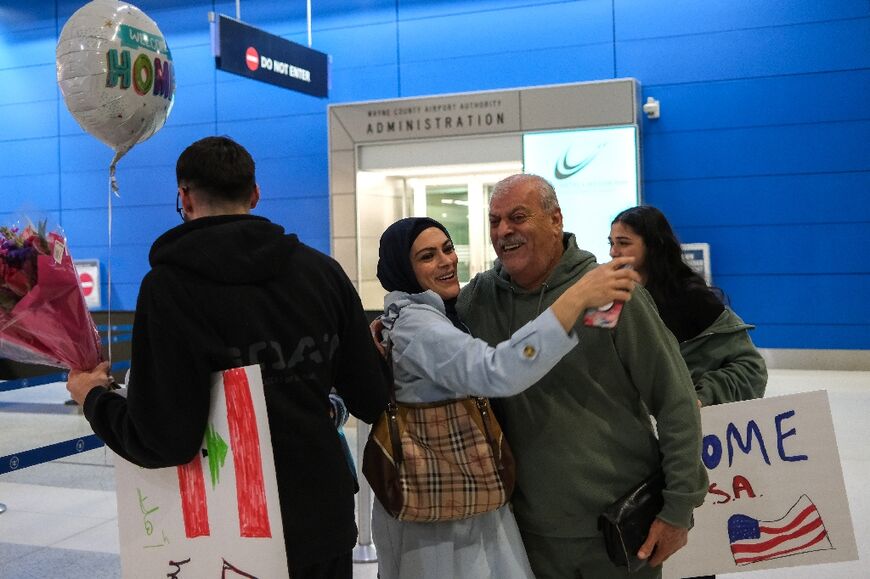 Micho Assi welcomed her parents at Detroit airport after they fled Lebanon