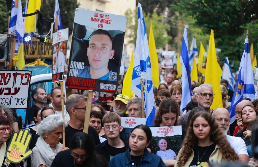 There were large protests in Jerusalem calling for a ceasefire and hostage release deal in Gaza