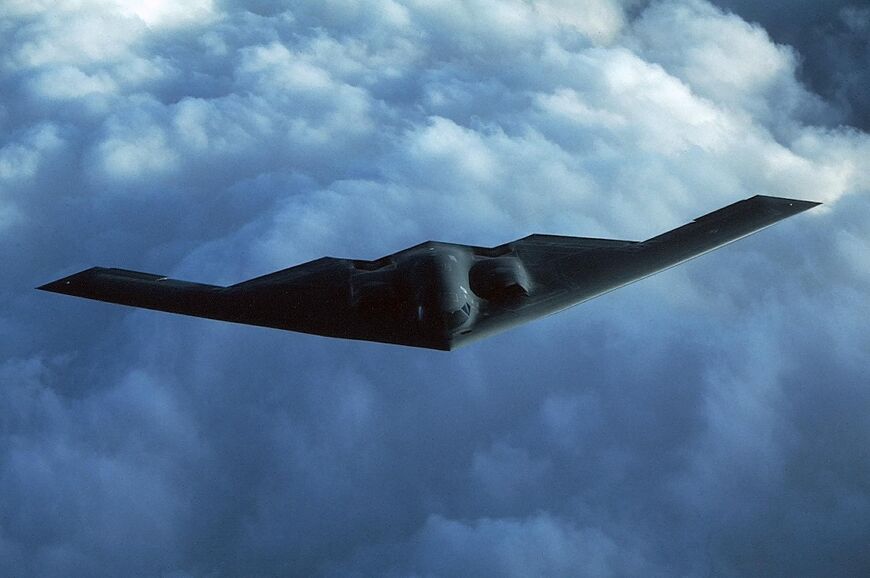 The B-2 is a stealth aircraft capable of flying non-stop from the US, with a payload of 40,000 pounds of bombs