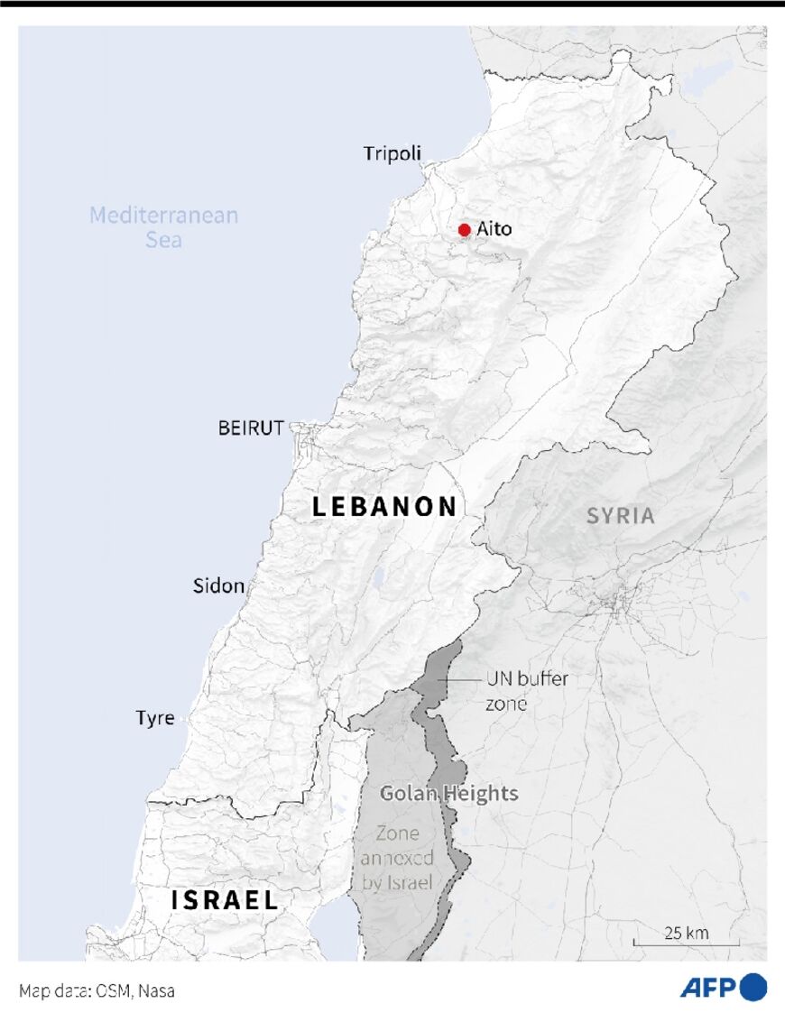 Israeli strike on Lebanese village of Aito