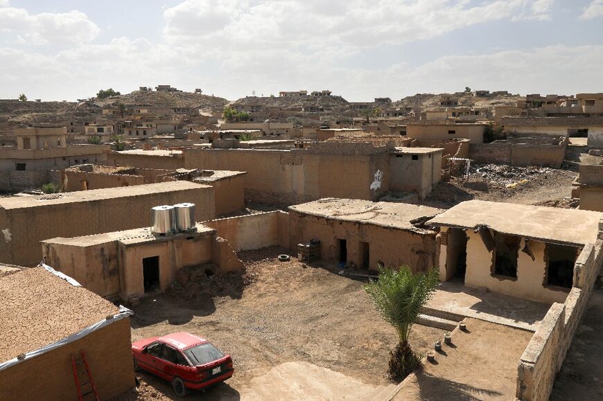 Hassan Shami village, where many buildings were damaged or destroyed under IS rule and later