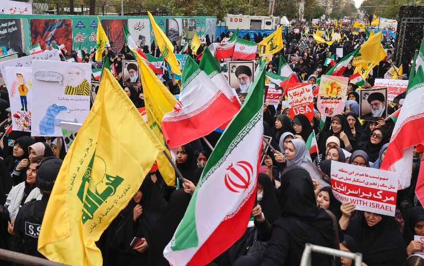 Iran backs Palestinian group Hamas and Lebanese Hezbollah, which are both at war with Israel