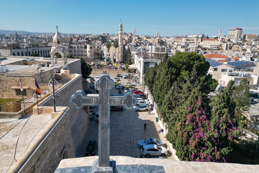 Manger Square, which usually hums with tourists during the holiday season, was unusually empty for a second consecutive year