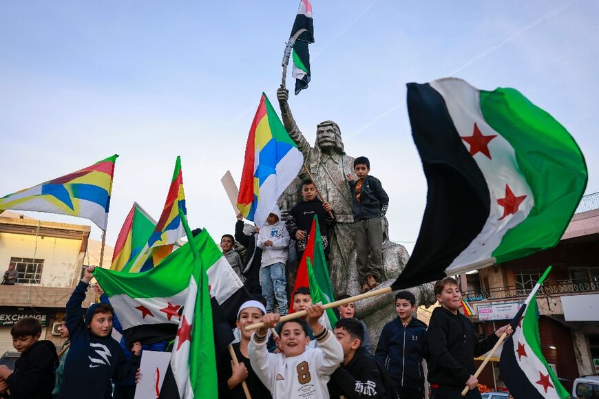 Celebrations in Majdal Shams after the ouster of Syrian president Bashar al-Assad