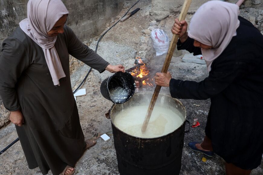 Um al-Abed learnt the craft of soapmaking from an elderly relative at a young age and has carried on ever since