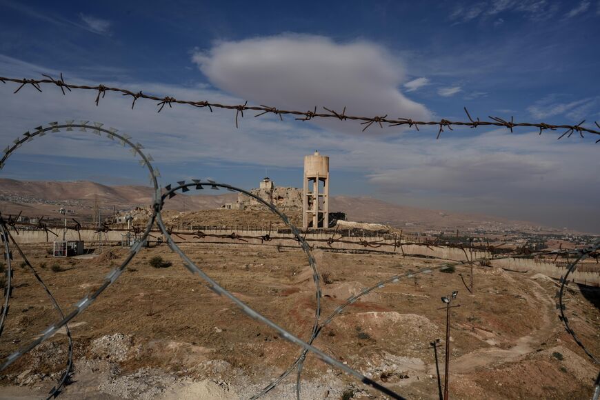 Barbed wire outside of the infamous Sednaya prison complex, taken December 11, 2024. Photo credit: Morhaf Kiwan.