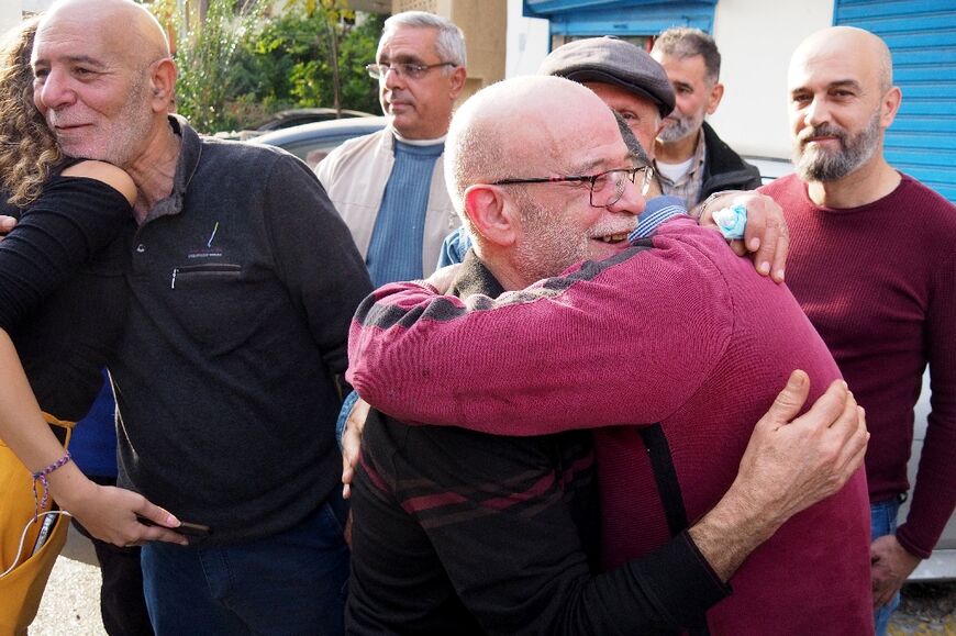 Freed prisoners were reunited with their loved ones