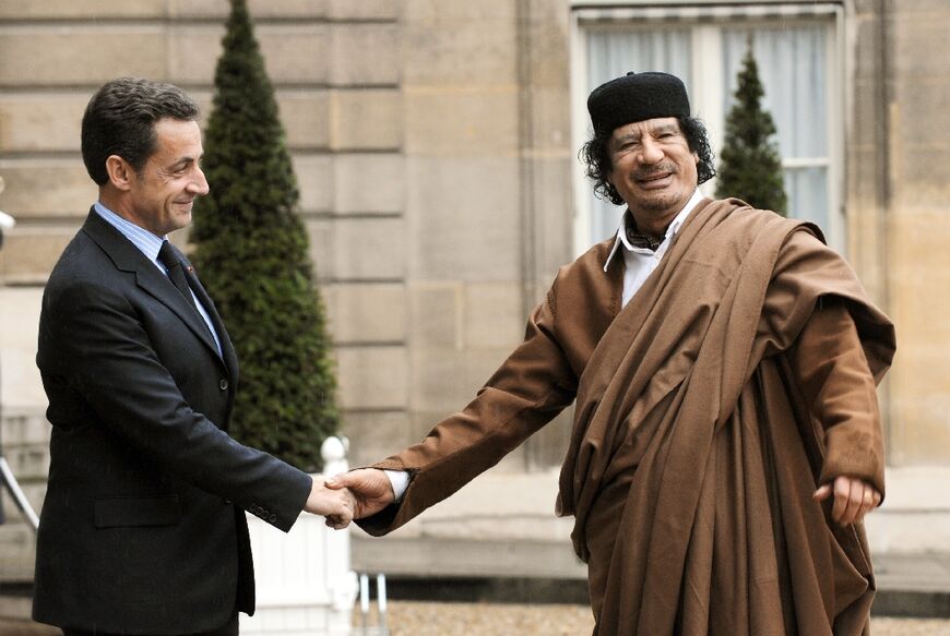 Sarkozy hosted Kadhafi at the Elysee in 2007