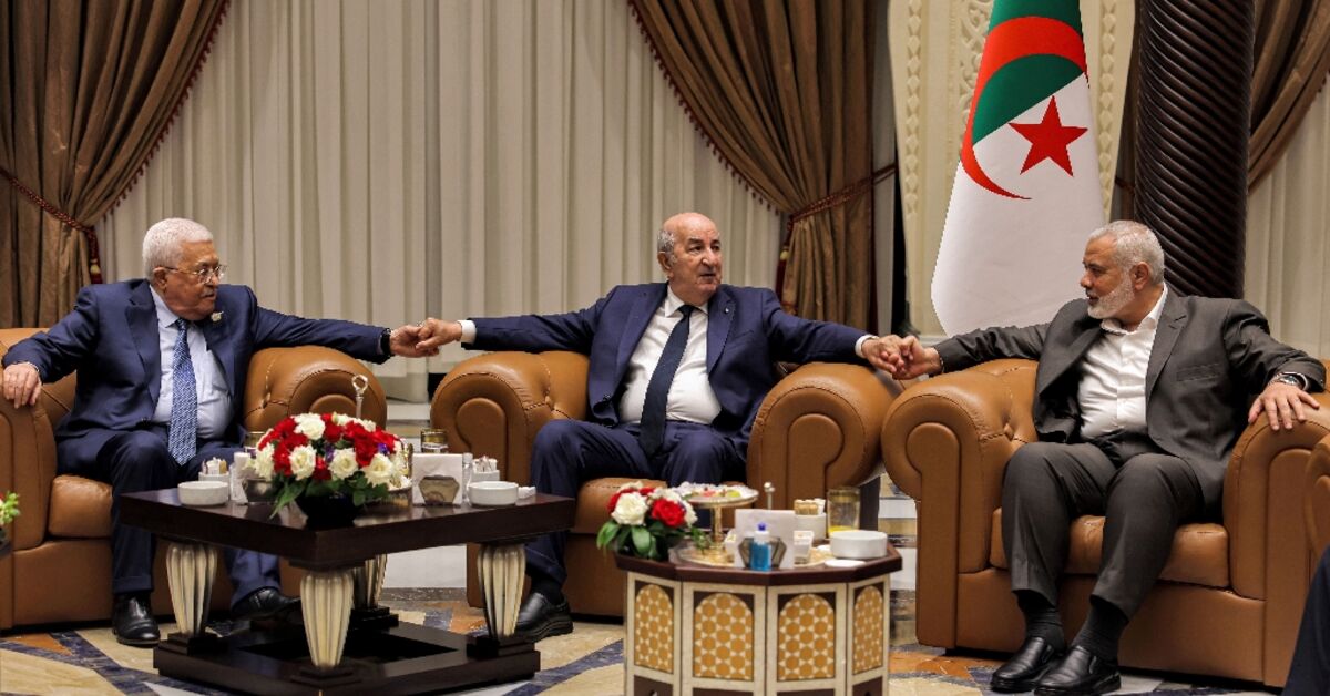 Palestinian president and Hamas chief hold rare meeting - Al-Monitor ...