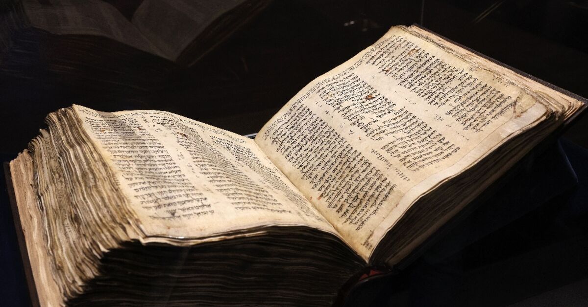 Oldest known Hebrew Bible displayed in Israel ahead of sale - Al ...